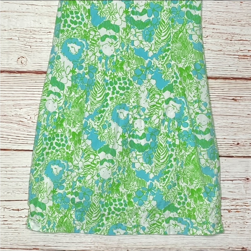 Lilly Pulitzer Janice Shift Dress in Limeade It’s a Zoo Sz 00 - Picture 11 of 14
